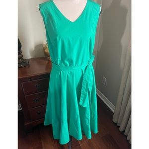Talbots lined dress. Goes perfect with or without a sweater.